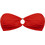 Rock Club Bikini Top Strapless Κόκκινο BP-2430