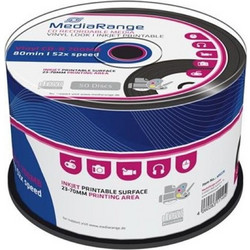 MediaRange MR226 Εγγράψιμα CD-R 52x Printable 700MB Cake Box 50τμχ