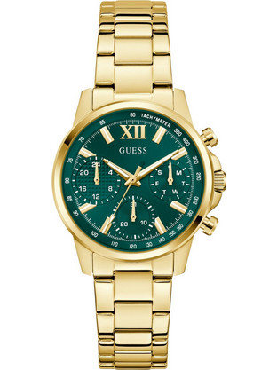 Guess Bailey Γυναικείο Ρολόι Χρονογράφος με Χρυσό Μεταλλικό Μπρασελέ GW0933L6