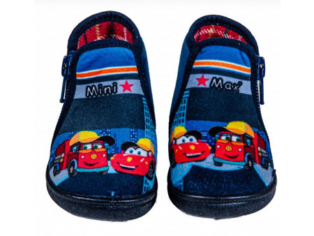 Mini Max Ανατομικές Χειμερινές Παιδικές Παντόφλες Μποτάκια για Αγόρια Navy Μπλε GRAN4