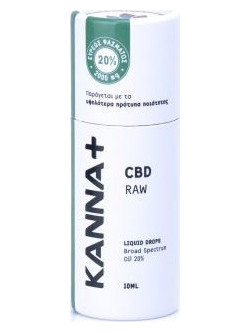Kanna+ Έλαιο Κάνναβης 20% CBD Raw 2000mg 10ml