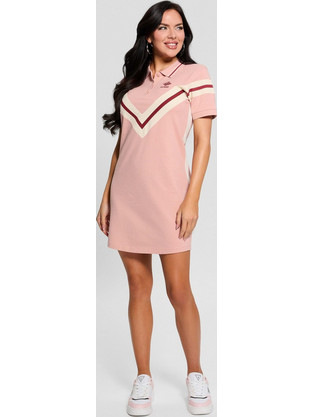 Guess Suzanne Mini Καλοκαιρινό Καθημερινό Μπλουζοφόρεμα Ροζ V5RK00KCOK1-G6J8