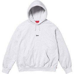 Supreme Micro Logo Ανδρικό Φούτερ με Κουκούλα & Τσέπες Γκρι FW24SW63