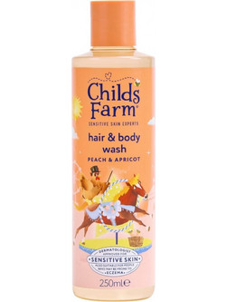 Childs Farm Peach & Apricot Παιδικό Φυτικό Σαμπουάν & Αφρόλουτρο για Επανόρθωση 250ml