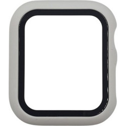 Naxius Πλαστική Θήκη Tempered Glass για Apple Watch 4 / 5 / 6 / SE 40mm Λευκή