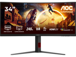 AOC CU34G4Z Ultrawide VA HDR Curved Gaming Monitor 34" 3440x1440 QHD 240Hz 1ms