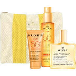 Nuxe Sun Melting Sun Cream SPF50 50ml + Tanning Oil SPF50 150ml + Huile Prodigieuse 50ml