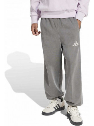 Adidas SZN Ανδρικό Παντελόνι Φόρμας Fleece με Λάστιχο Γκρι JL6534