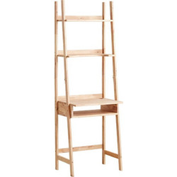 Nextdeco Γραφείο από Μασίφ Ξύλο με Βιβλιοθήκη 60.1x40.5x180cm 11702