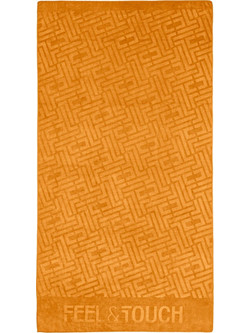 Feel & Touch Icon Πετσέτα Θαλάσσης Microfiber Πορτοκαλί 90x170cm