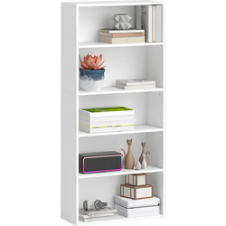 HOMCOM Βιβλιοθήκη 60x24x133.5cm 836-601V02WT