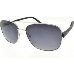 Enzo 2232 C2 Ανδρικά Γυαλιά Ηλίου Aviator Κοκάλινα Μαύρα με Μαύρο Φακό