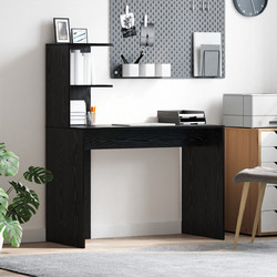 vidaXL Γραφείο Ξύλινο με Βιβλιοθήκη 869355