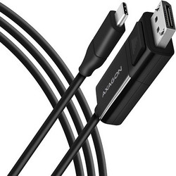 Axagon Καλώδιο DisplayPort 1.2 to USB-C Male 1.8m Black RVC-DPC