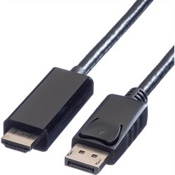 Value Καλώδιο DisplayPort to HDMI Male 2m Black 11.99.5786