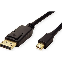 Roline Καλώδιο Mini DisplayPort 1.4 to DisplayPort Male 1m Black 11.04.5814-20