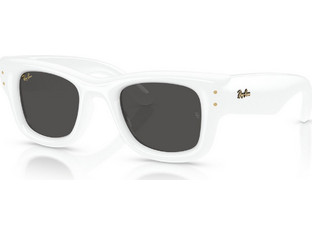 Ray-Ban Wayfarer RB4940 671/87 Γυαλιά Ηλίου Τετράγωνα Κοκάλινα Λευκά με Μαύρο Φακό