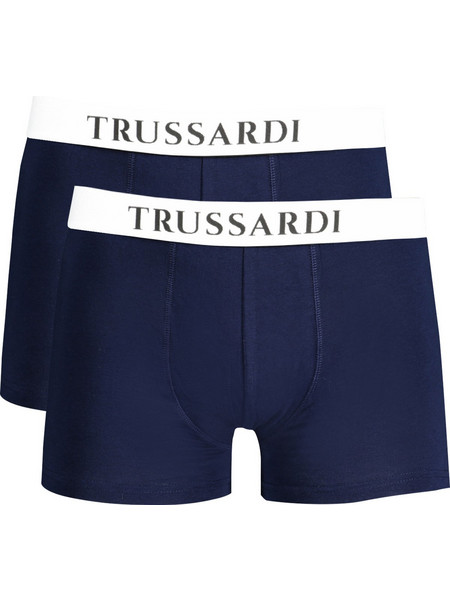 Trussardi Ανδρικά Μποξεράκια Σετ 2Pack Navy Μπλε TRU2UTR01