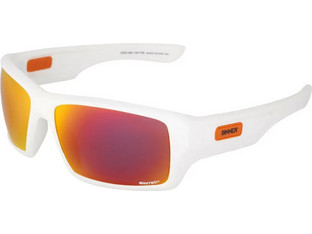 Sinner Sunburst Ανδρικά Γυαλιά Ηλίου Μάσκα Κοκάλινα Λευκά με Πορτοκαλί Φακό