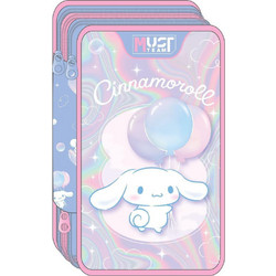 Must Cinnamoroll Κασετίνα Γεμάτη με 3 Θήκες Γαλάζια Ροζ 490179
