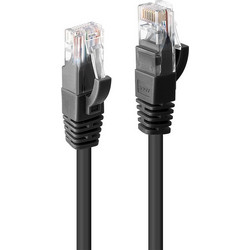 Lindy U/UTP Cat.6 Καλώδιο Δικτύου Ethernet 10m Black 48082