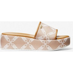Michael Kors Jacquard Καλοκαιρινές Γυναικείες Πλατφόρμες Χαμηλές Nude 40S4EBFS1Y-174