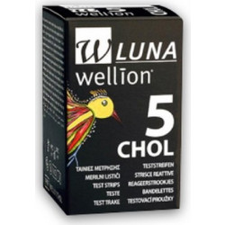 Wellion Luna Ταινίες Μέτρησης Χοληστερόλης 5τμχ