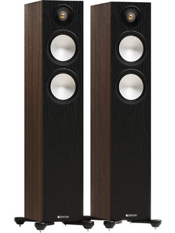 Monitor Audio Bronze 300 7G Ζεύγος Ηχείων Hi-Fi Δαπέδου 150W 2.5 Δρόμων Walnut