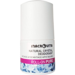 Macrovita Pure Φυσικό Γυναικείο Αποσμητικό Roll On Κρύσταλλος Χωρίς Αλουμίνιο 50ml