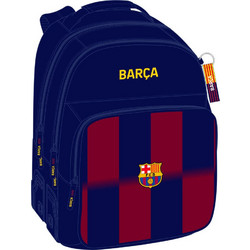 Safta F.C. Barcelona Σχολική Τσάντα Πλάτης Δημοτικού Μπλε Μπορντό 612529773
