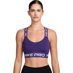 Nike Pro Αθλητικό Μπουστάκι με Χαμηλή Στήριξη Μωβ HF5372-547