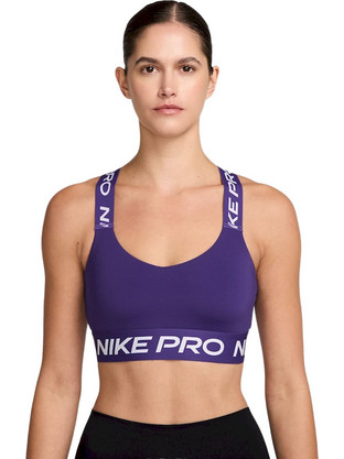 Nike Pro Αθλητικό Μπουστάκι με Χαμηλή Στήριξη Μωβ HF5372-547