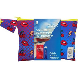 Durex All You Need Summer Kit Προφυλακτικά Sensitive 12τμχ + Classic H2O Λιπαντικό 50ml Red Blue