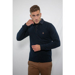 Side Effect Ανδρική Μπλούζα Polo Μακρυμάνικη Navy Μπλε PL-1630