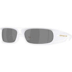 Oakley OO9522 02 Ανδρικά Γυαλιά Ηλίου Ορθογώνια Κοκάλινα Λευκά με Μαύρο Φακό