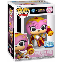 Funko Pop! Heroes Sonic The Hedgehog 595 Amy as Wonder Woman Special Edition