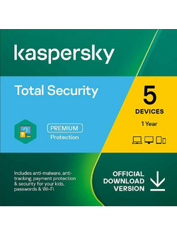 Kaspersky Total Security 2025 για 5 Συσκευές και 1 Έτος Χρήσης (Ηλεκτρονική Άδεια)