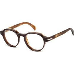 David Beckham DB7153 EX4 Ανδρικός Σκελετός Γυαλιών Οράσεως Κοκάλινος Καφέ