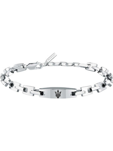 Maserati Iconic Ανδρικό Βραχιόλι Αλυσίδα από Ατσάλι Ασημί JM425AVD106