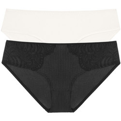 Dorina Γυναικεία Slip με Δαντέλα 2Pack FXHI0001LA189-2X0018