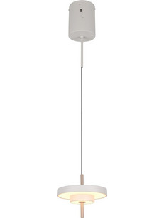 Trio Lighting Keaton Κρεμαστό Φωτιστικό Οροφής Μονόφωτο LED με Φυσικό Λευκό Φως Γκρι 340210176