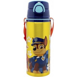 Stor Paw Patrol Rescue Παιδικό Παγούρι Αλουμινίου με Καλαμάκι Κίτρινο 730ml