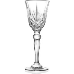 RCR Crystal Σετ Ποτήρια Λικέρ Γυάλινα Melodia Διαφανή Χρυσά 50ml 6τμχ 0802126