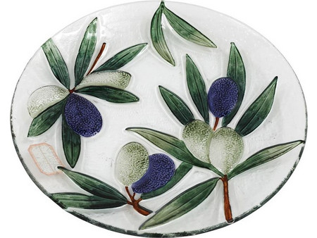 Plastona Olive Πιάτο Ρηχό Γυάλινο 30cm 014.KG3849