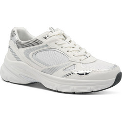 Tamaris Γυναικεία Sneakers Λευκά Ασημί 1-23759-45-171