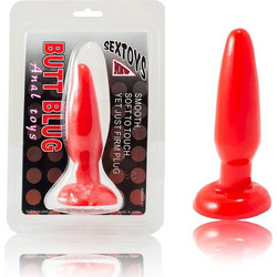Baile Butt Plug Πρωκτική Σφήνα 15cm Κόκκινη D65-149096RJ
