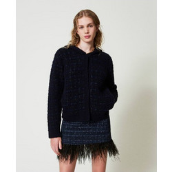 TWINSET Μίνι Φούστα Υφασμάτινη Navy Μπλε 242TT2392-12006