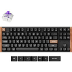 Keychron K8 HE SE Ασύρματο Μηχανικό Gaming Πληκτρολόγιο TenKeyLess με Gateron Double-Rail Magnetic Nebula Διακόπτες Black