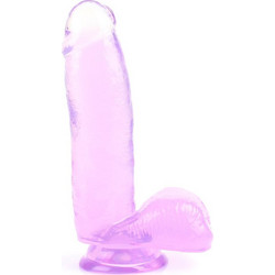 Chisa Novelties Sexy Fantasy Ρεαλιστικό Dildo με Βεντούζα & Όρχεις 20.5cm Μωβ