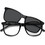 Carrera CA8918C 08A Ανδρικός Σκελετός Γυαλιών Οράσεως με Clip-On Κοκάλινος Μαύρος